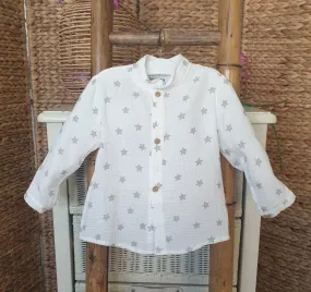 A Camisa de niño Amalia estrellas negro R130420