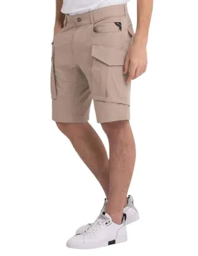 Bermuda Replay cargo beige Regular para hombre