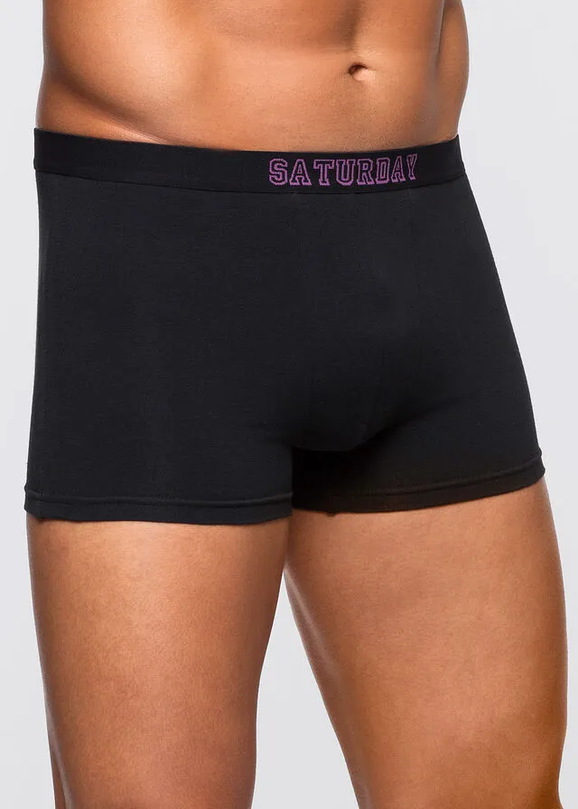 Pack de 7 boxer. Negro