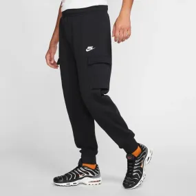 Pantalón Cargo Urbano Hombre Nike Sportswear Club Fleece Negro