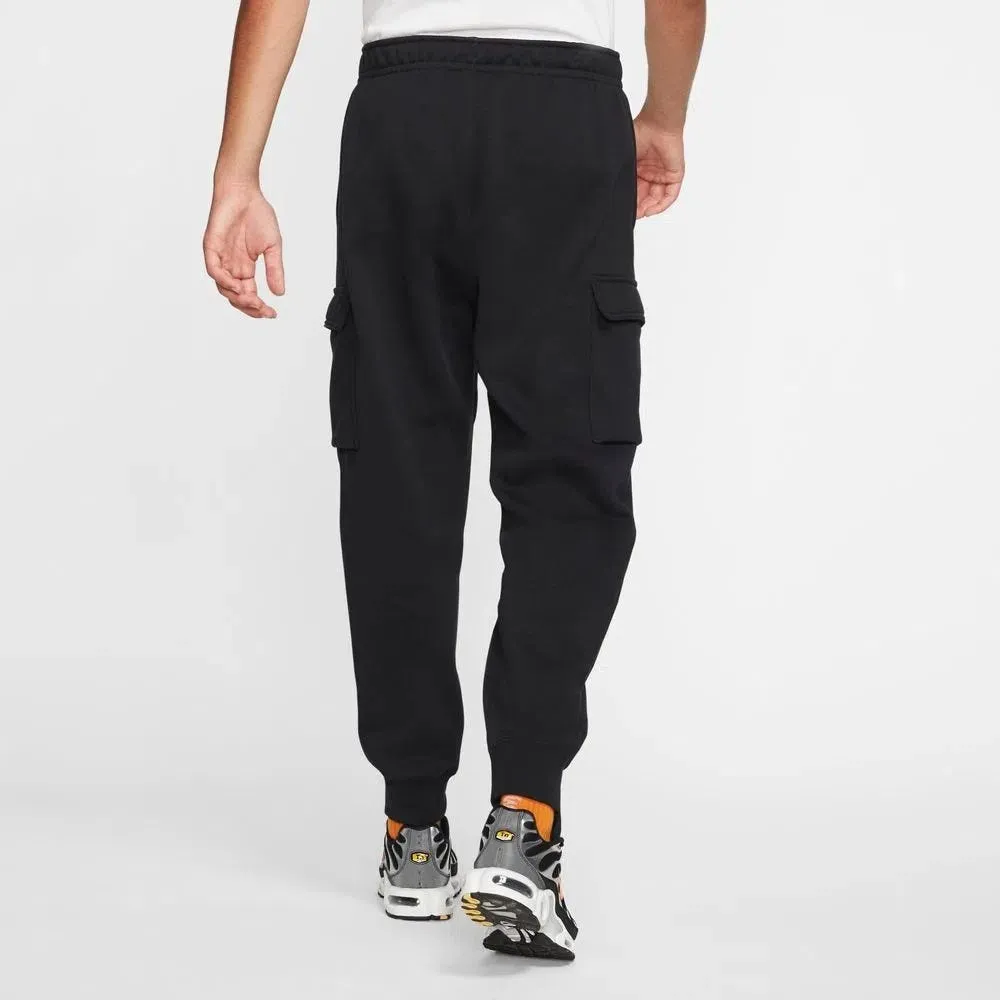 Pantalón Cargo Urbano Hombre Nike Sportswear Club Fleece Negro