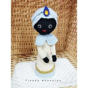 Rey Mago Baltasar crochet