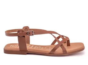 SANDALIA PLANA MUJER OH MY SANDALS 5152 CUERO