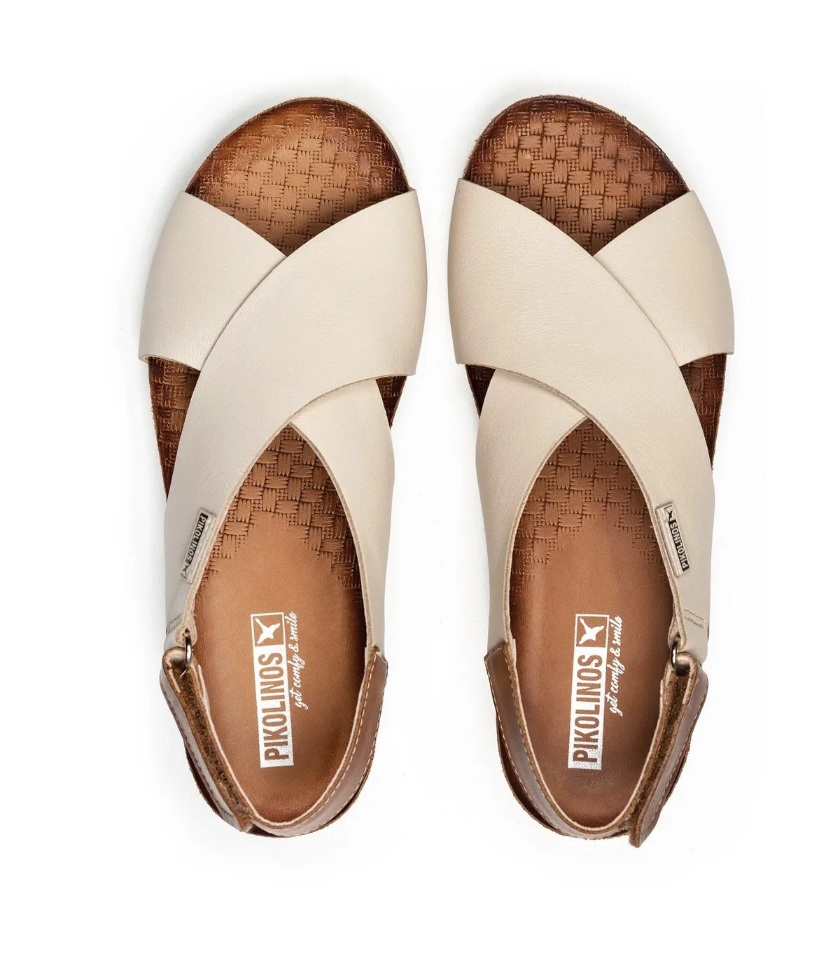 SANDALIAS PIEL PIKOLINOS MAHON W9E-0912 BLANCO