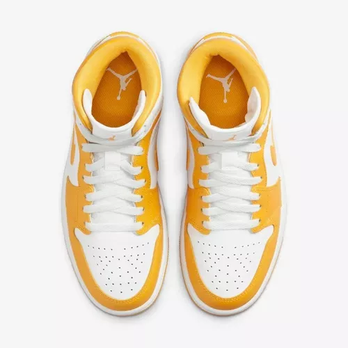 Zapatillas Mujer Nike Air Jordan 1 Mid Yellow Originales