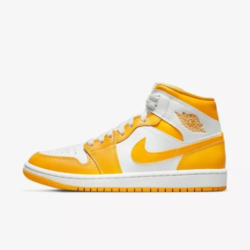 Zapatillas Mujer Nike Air Jordan 1 Mid Yellow Originales